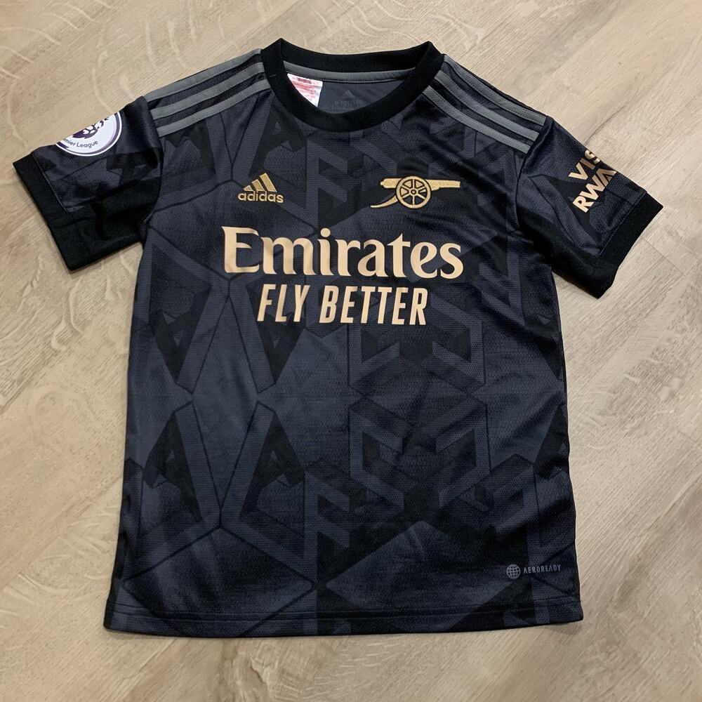Adidas Arsenal 2022/2023 Away Bukayo Saka #7 Jersey Soccer Youth Boys Small S